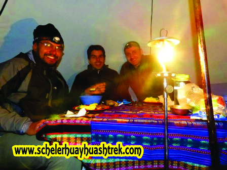 Campo I del Nevado Alpamayo FOTO: Geraldo Ozorio Filho